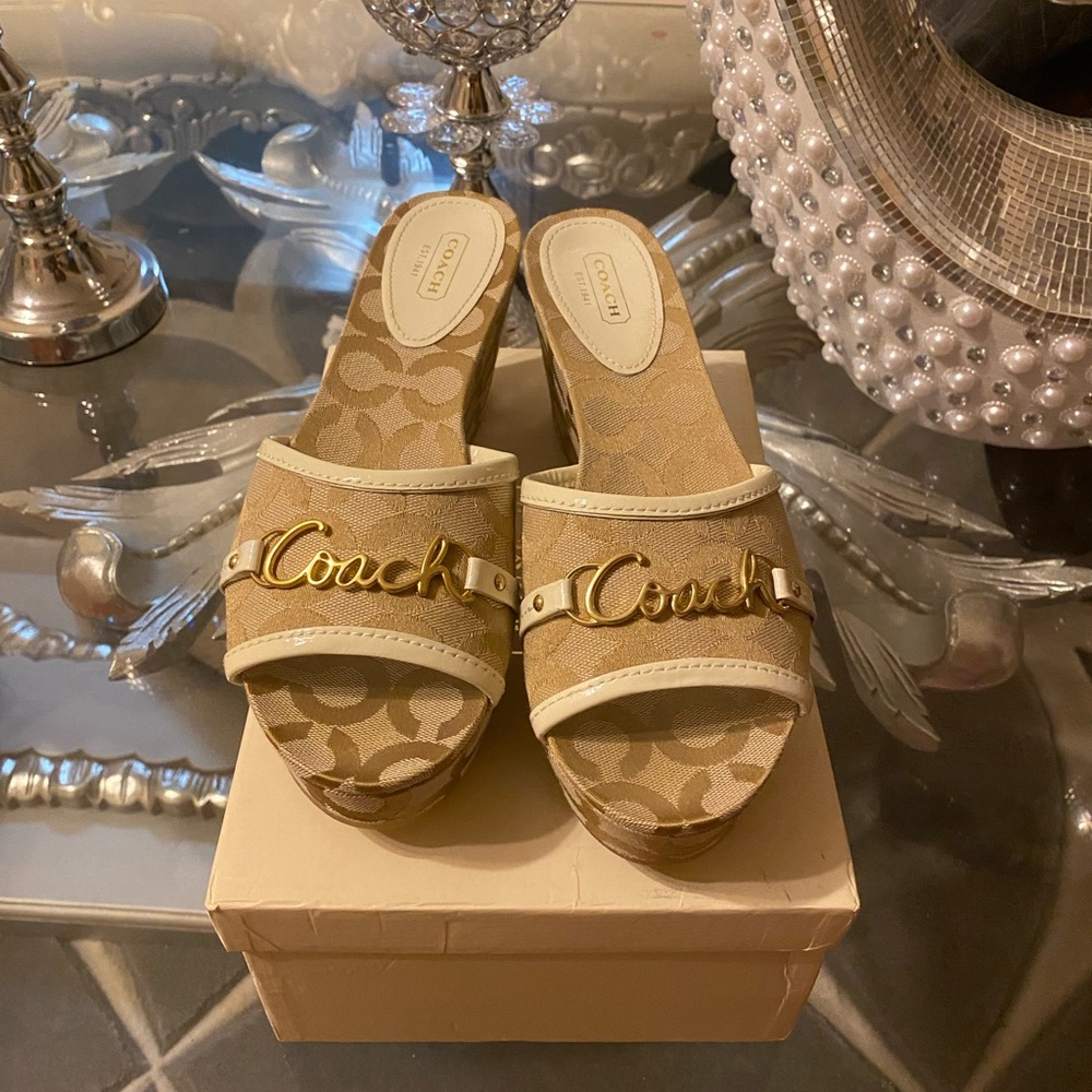 Coach wedge shoes